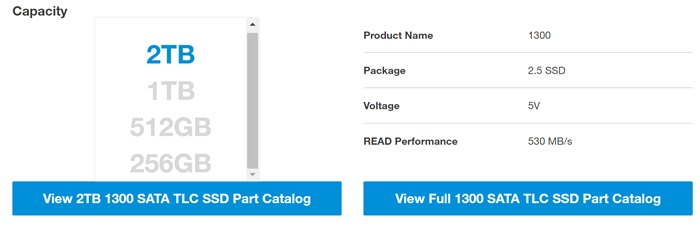 Micron 1300 series SSD